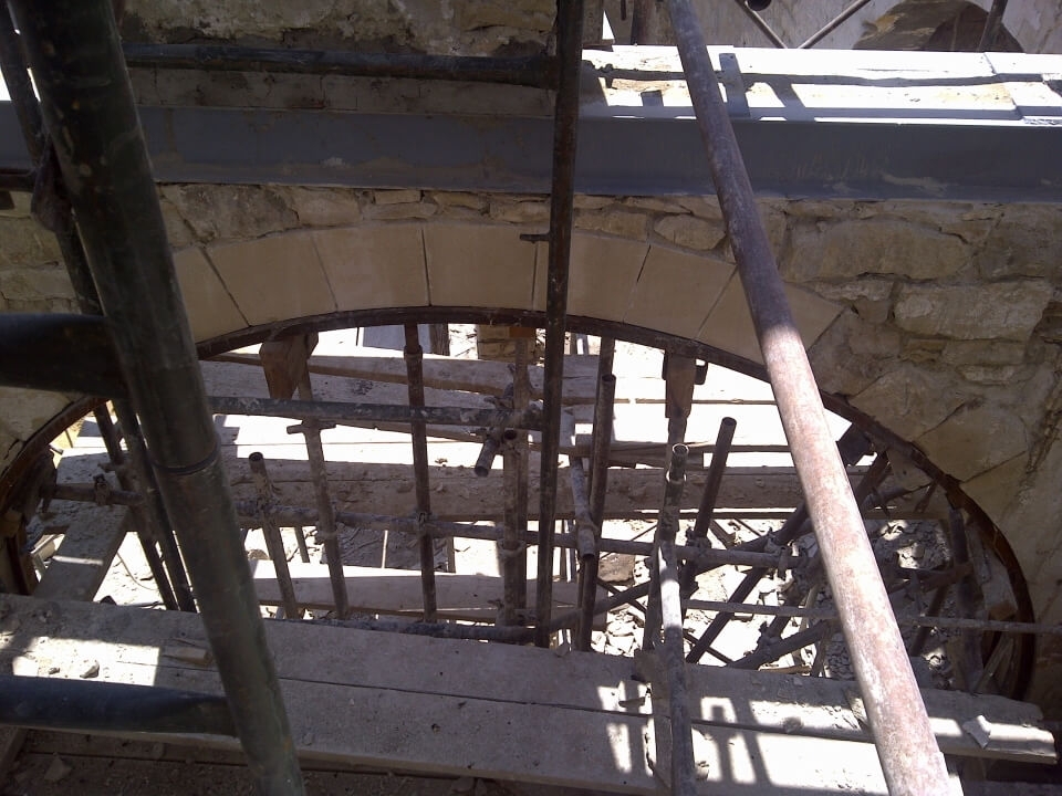 Construction process Aug 2011