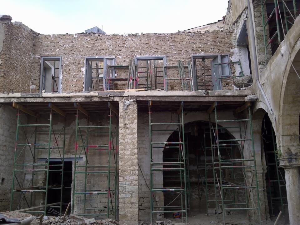 Construction outside July 2011
